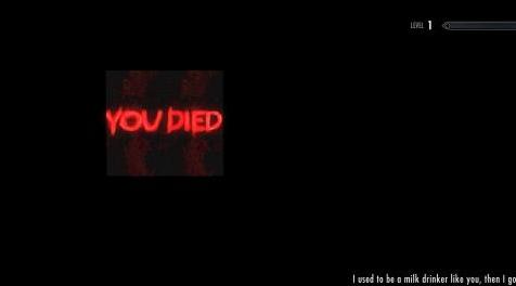 上古卷轴5：重置版MOD 你死了SE  - 死亡屏幕mod