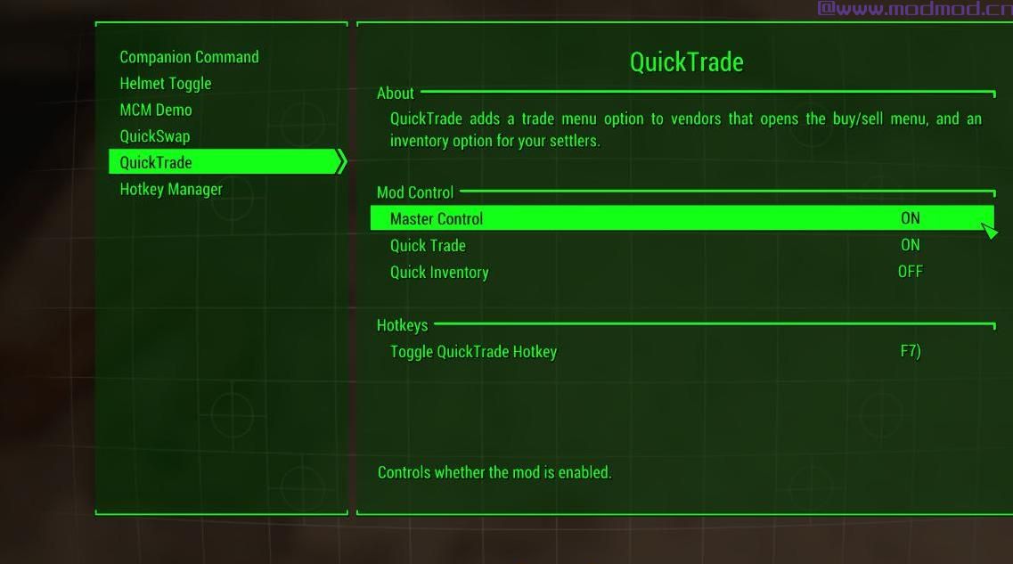 辐射4MOD Mod配置菜单