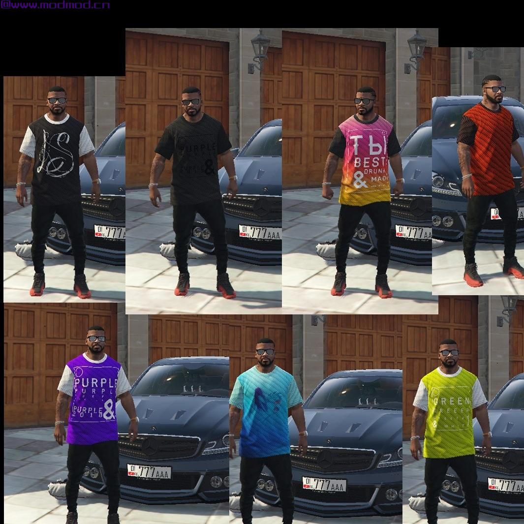 侠盗猎车手5「GTA5」Mod: T恤包收藏