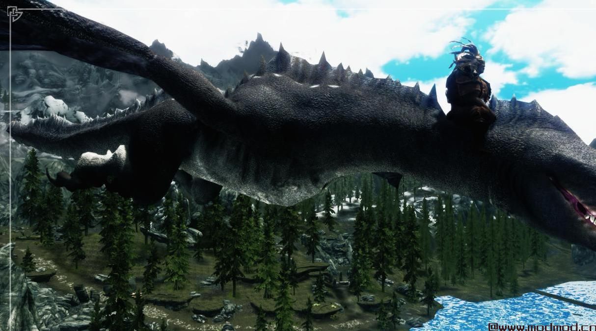 Dragonborn Black Dragon高分辨率Retexture  -  WIP