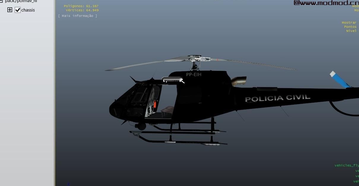 侠盗猎车手5「GTA5」Mod: HELICÓPTERO FÊNIX 02 PCERJ