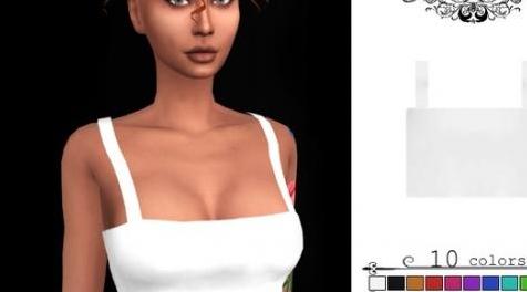 模拟人生4MOD Cropped Tanktops 上衣
