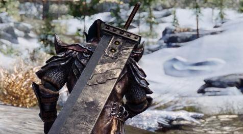 上古卷轴5：重置版MOD 最终幻想VII Remake Buster Sword SE