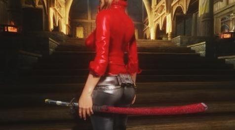 上古卷轴5：天际MOD Bishu Osafune-ju Morikage Katana（握在手里的刀）