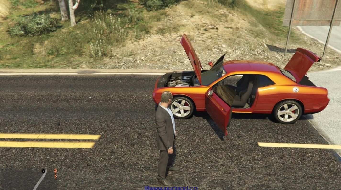侠盗猎车手5「GTA5」Mod: 道奇Challenger R / T 2012