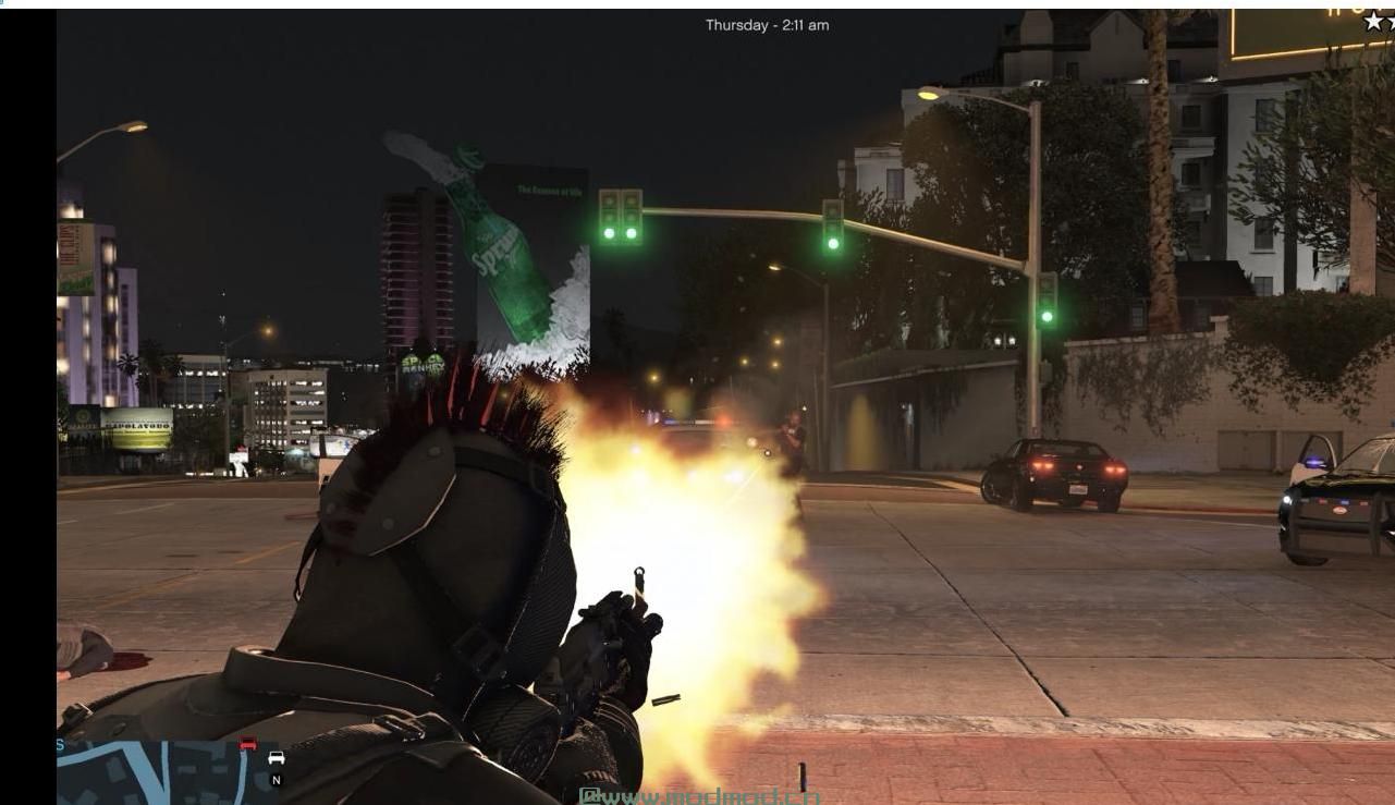 侠盗猎车手5「GTA5」Mod: 用于突击步枪的极端枪口闪光灯
