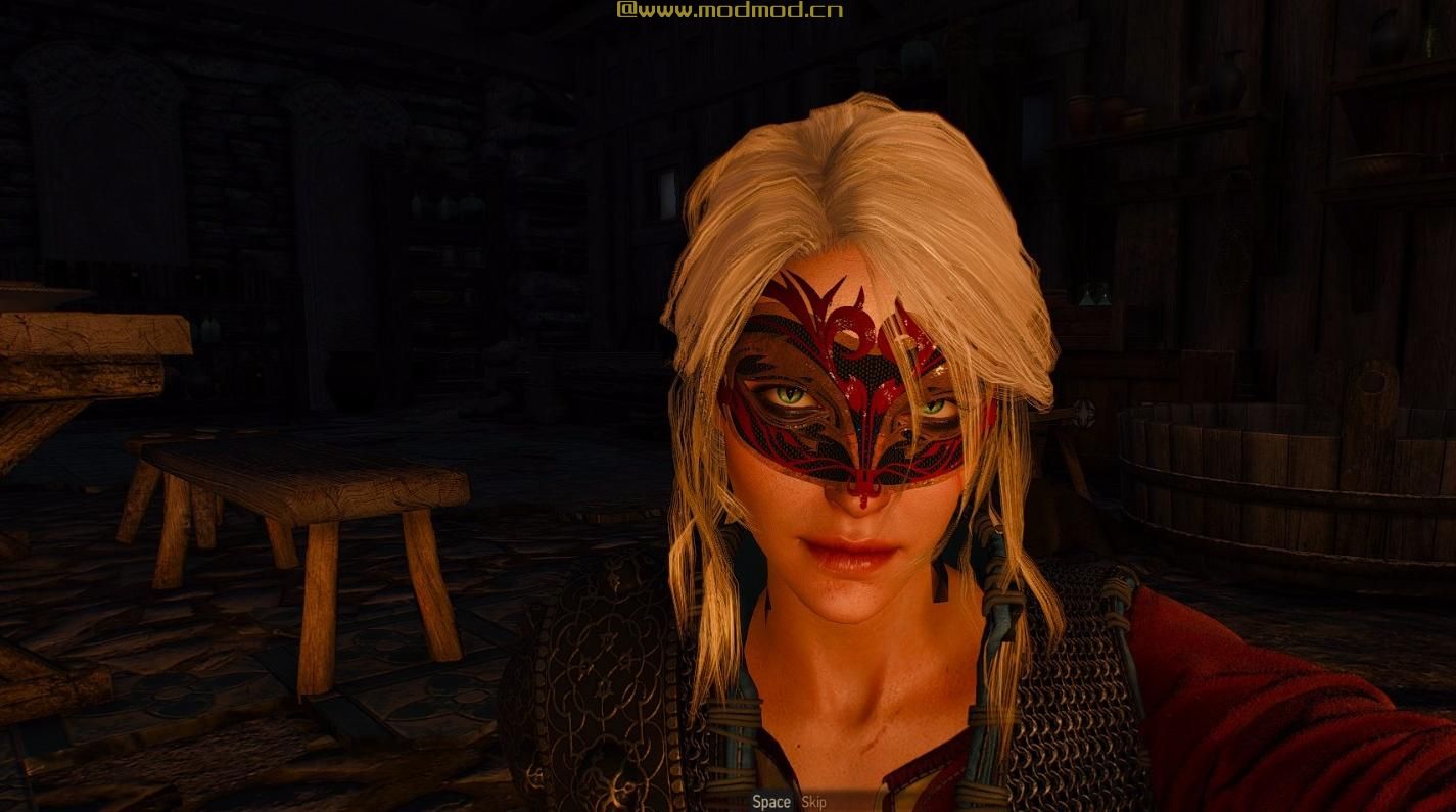 巫师3：狂猎MOD Ciri_face_decoration（希里面具）