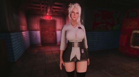 辐射4MOD ZGC Skimpy Scientist Suit (CBBE) by ZatanicGC