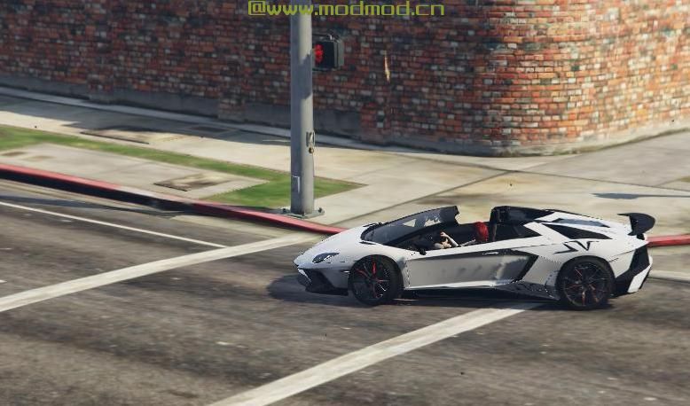 侠盗猎车手5「GTA5」Mod: Lamborghini Aventador LP750-4 Superveloce ’SV’ big logo