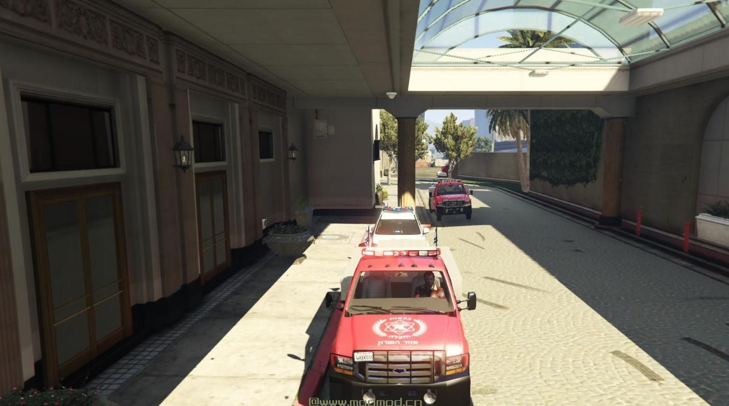 侠盗猎车手5「GTA5」Mod: 1999福特F450  - 以色列消防部门