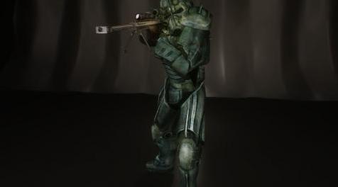 上古卷轴5：天际MOD 好嘛，今晚先发一套修复后的 辐射 新维加斯 动力装甲T-45d