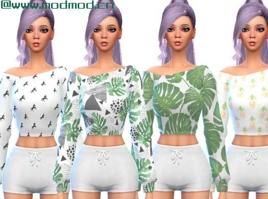 模拟人生4MOD Snazzy Long-Sleeved Shirts - MESH NEEDED 长袖衬衫