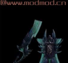 怪物猎人：世界MOD 氖灯战纹套装和蓝色武器