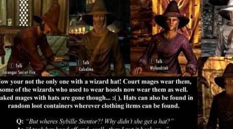 上古卷轴5：天际MOD 巫师帽 Wizard Hats