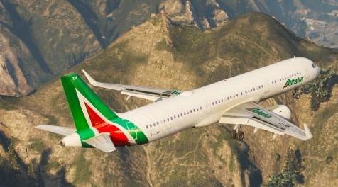 侠盗猎车手5「GTA5」Mod: Airbus A321neo Alitalia