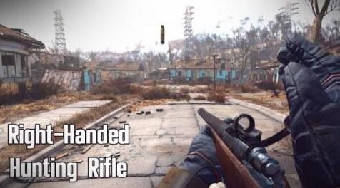 辐射4MOD 右边拉栓，抛出废弹壳同时推动新子弹上膛