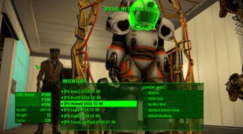 辐射4MOD AWKCR Captain Cosmos Power Armor fix 动力装甲