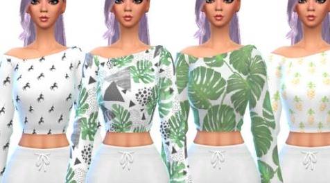 模拟人生4MOD Snazzy Long-Sleeved Shirts - MESH NEEDED 长袖衬衫