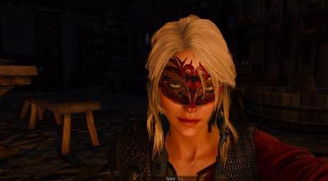 巫师3：狂猎MOD Ciri_face_decoration（希里面具）