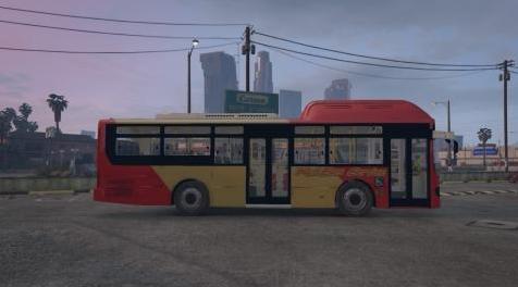 侠盗猎车手5「GTA5」Mod: 红色巴士服务