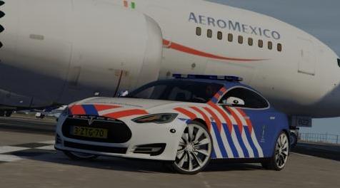 侠盗猎车手5「GTA5」Mod: 特斯拉Model S KMAR  - 荷兰皇家Marechaussee