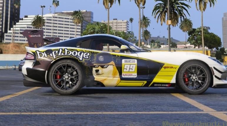 ’Drift Doge’ livery for Dodge Viper ACR