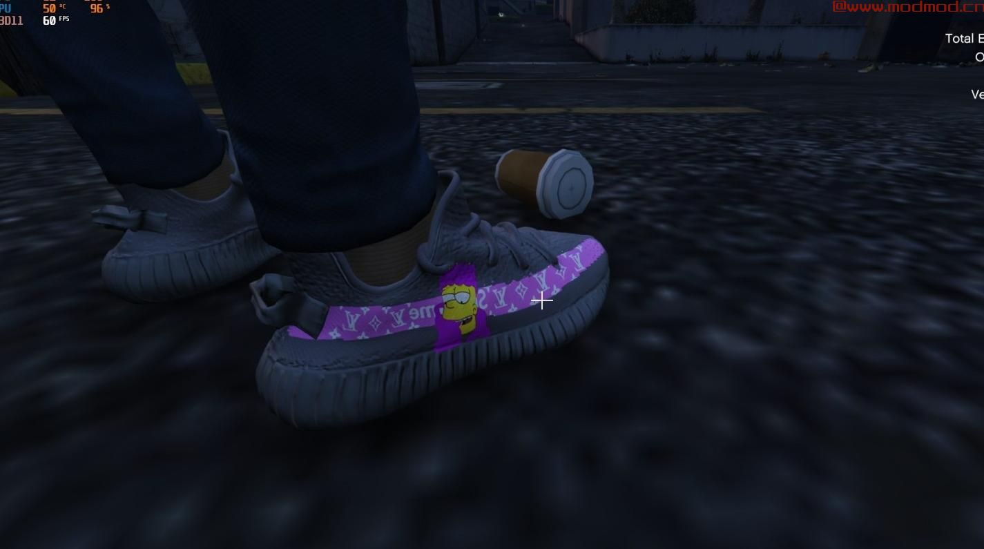 侠盗猎车手5「GTA5」Mod: Pink Louis Vuitton x Yeezy（El Barto）