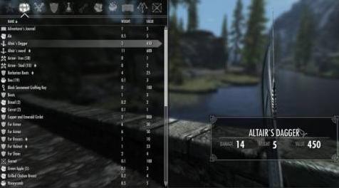 上古卷轴5：天际MOD 阿泰尔之匕-Altairs dagger from Assassins Creed_one-handed nonrepl