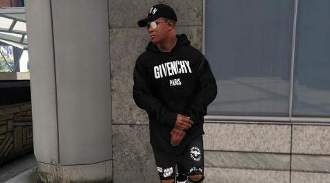 侠盗猎车手5「GTA5」Mod: 纪梵希巴黎连帽衫
