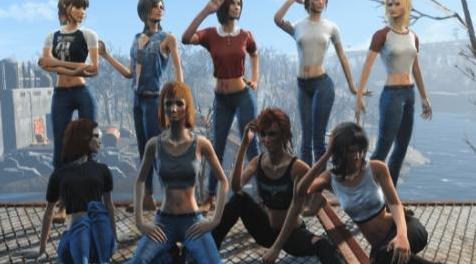 辐射4MOD Pelgar&rsquo;s K-Girls 女性服装