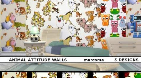 模拟人生4MOD Animal Attitude Walls_marcorse 墙纸