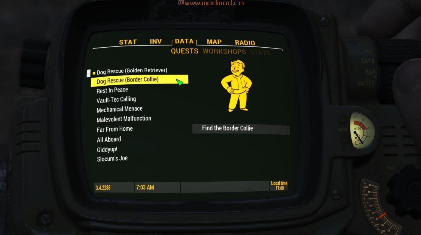 辐射4MOD 更多身临其境的任务开始 - 狗