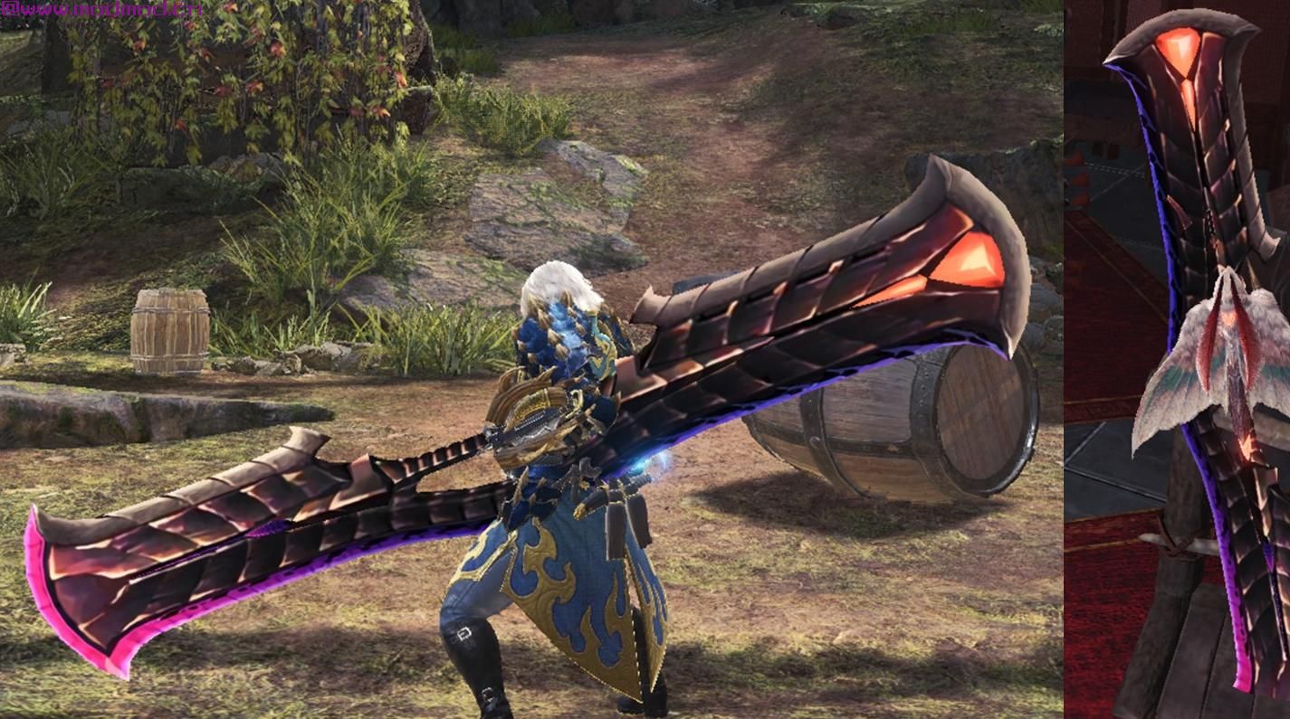怪物猎人：世界MOD Gore Magala Insect Glaive replacement