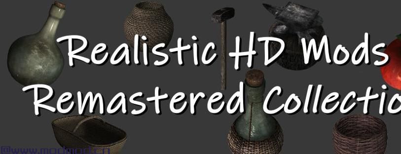 上古卷轴5：重置版MOD 逼真的HD Mods Remastered Collection