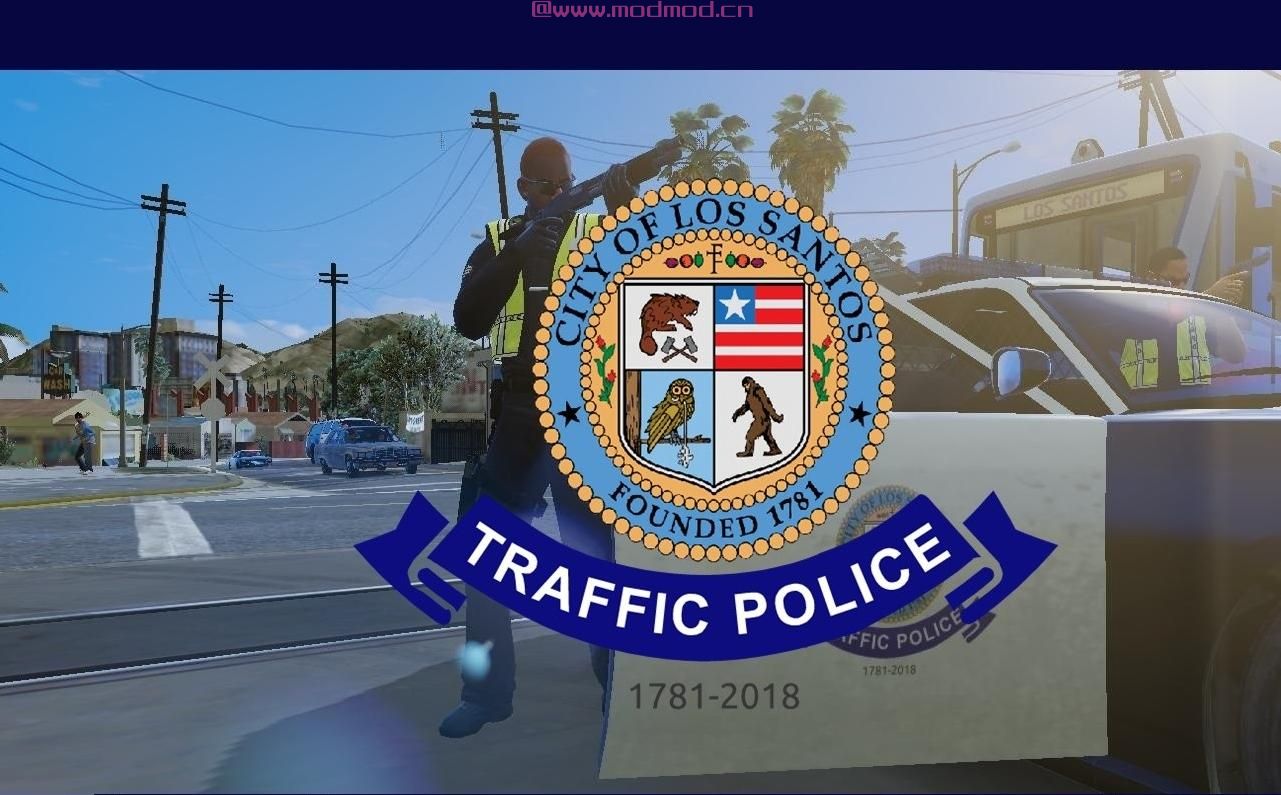侠盗猎车手5「GTA5」Mod: LSPD - Traffic Police Paintjob Pack