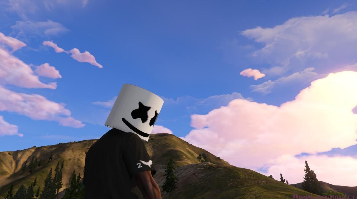 侠盗猎车手5「GTA5」Mod: Maverick ne黑色T恤
