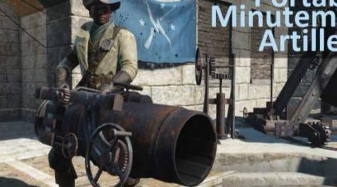 辐射4MOD 【个人自汉化】 【武器MOD】便携式义勇军大炮