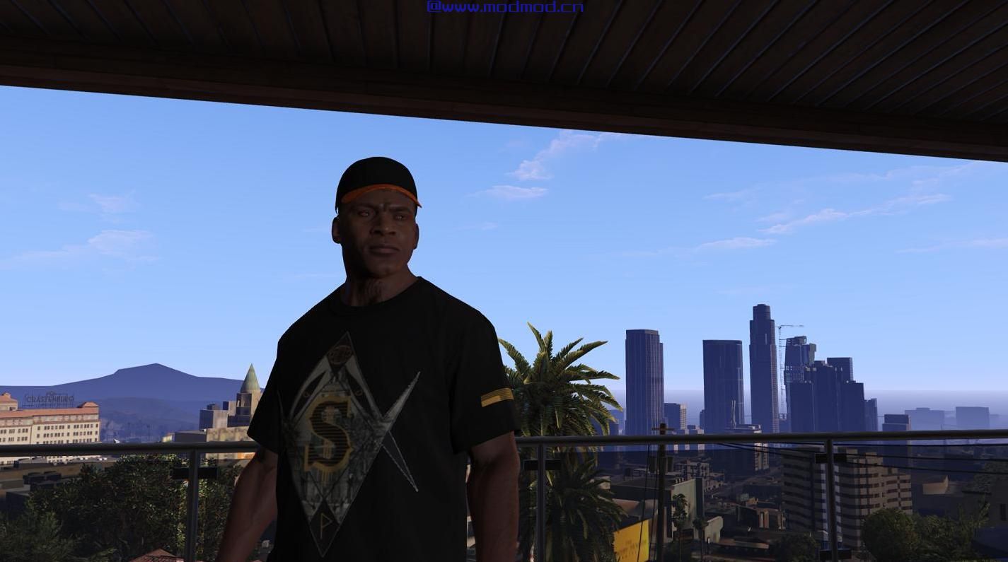 侠盗猎车手5「GTA5」Mod: Black Scale x ASAP Rocky T-Shirt