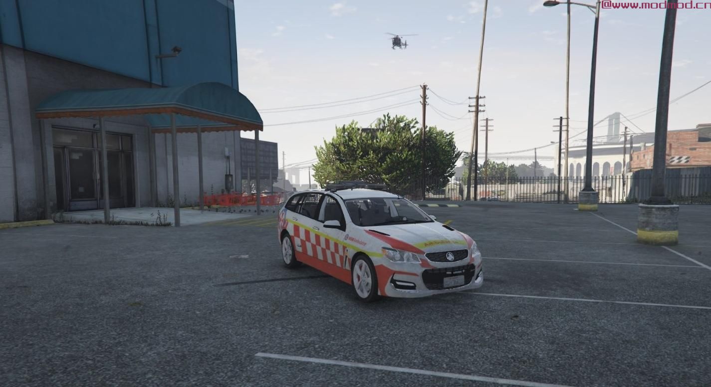 侠盗猎车手5「GTA5」Mod: NSW AMBULANCE HOLDEN VF SPORTSWAGON