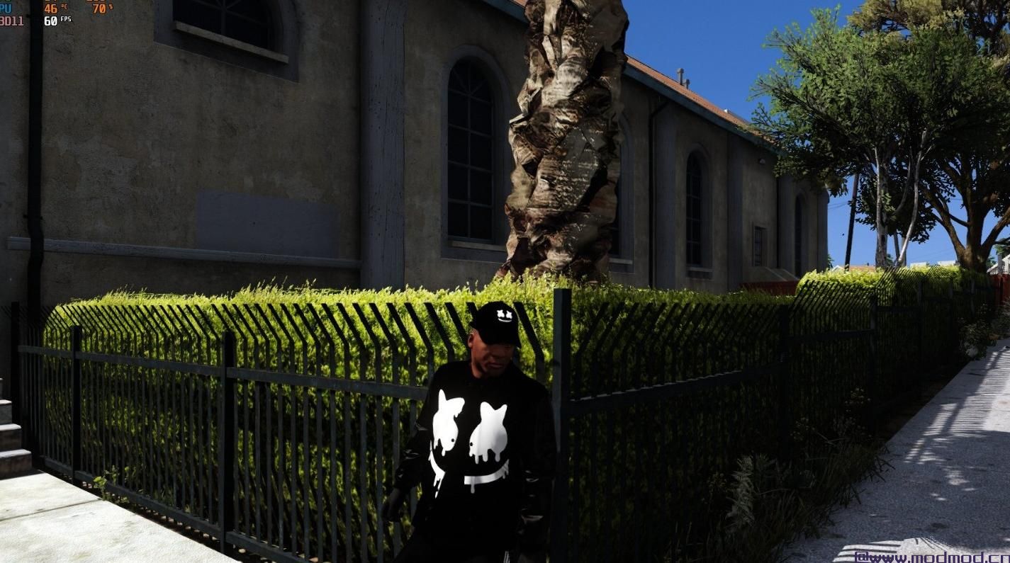 侠盗猎车手5「GTA5」Mod: Marshmello Tracksuit