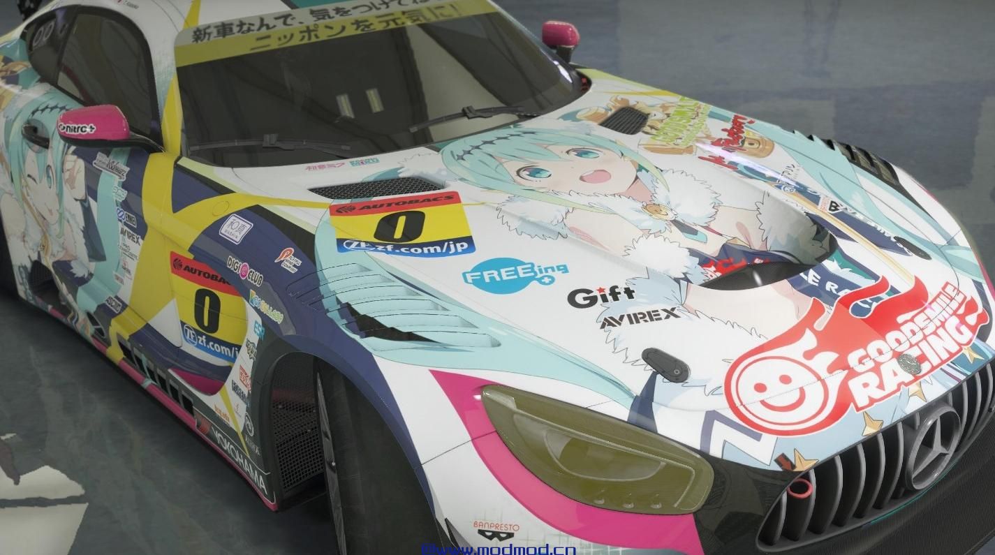 侠盗猎车手5「GTA5」Mod: 2018 Goodsmile Racing Hatsune Miku AMG GT3