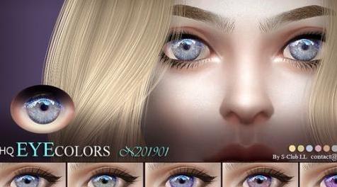 模拟人生4MOD S-Club LL ts4 Eyecolors 201901 眼线