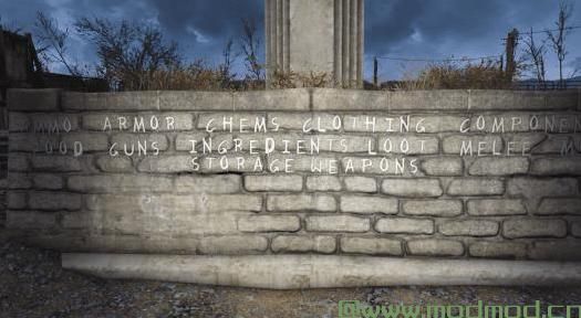 辐射4MOD Wasteland Workshop Lettering Retexture - Make Your Own Signs