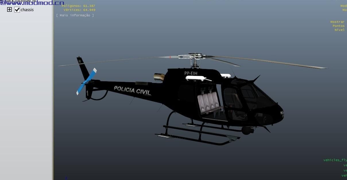 侠盗猎车手5「GTA5」Mod: HELICÓPTERO FÊNIX 02 PCERJ