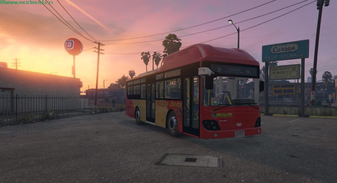 侠盗猎车手5「GTA5」Mod: 红色巴士服务