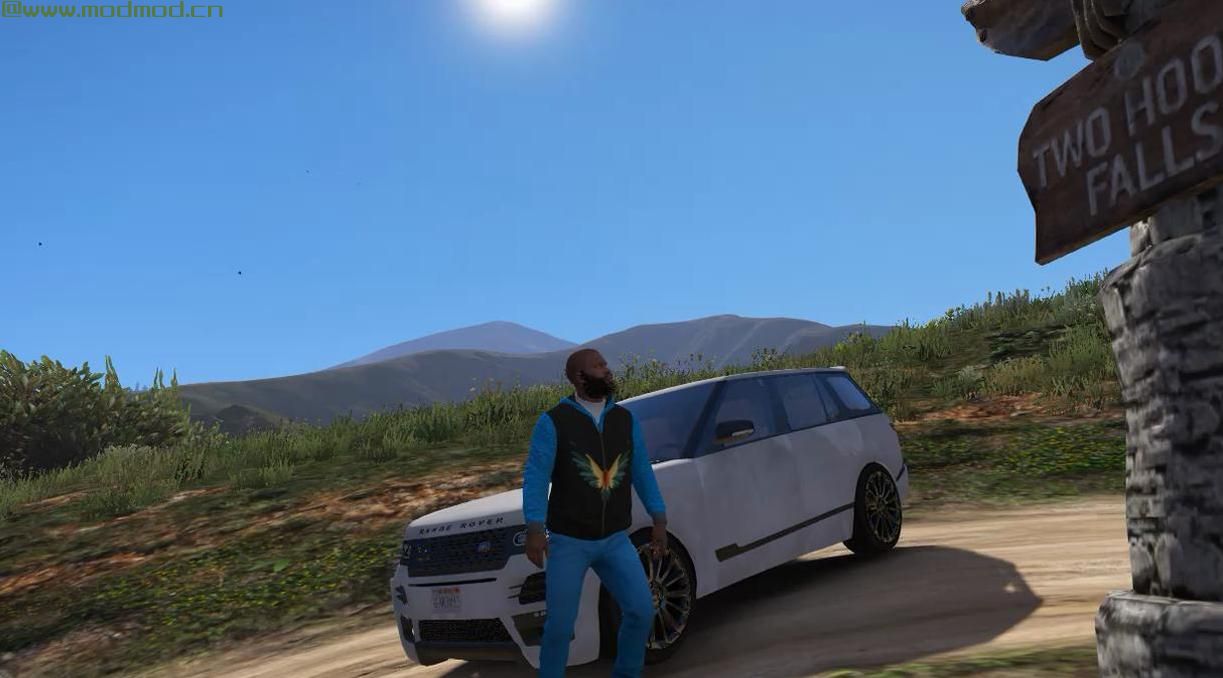侠盗猎车手5「GTA5」Mod: 特立独行的蓝色连帽衫