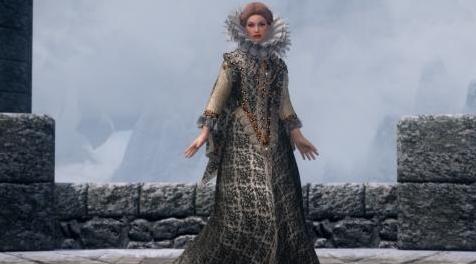 上古卷轴5：重置版MOD Kozakowy的1600 Isabella De Bourbon Court礼服 -  UNP  -  SSE