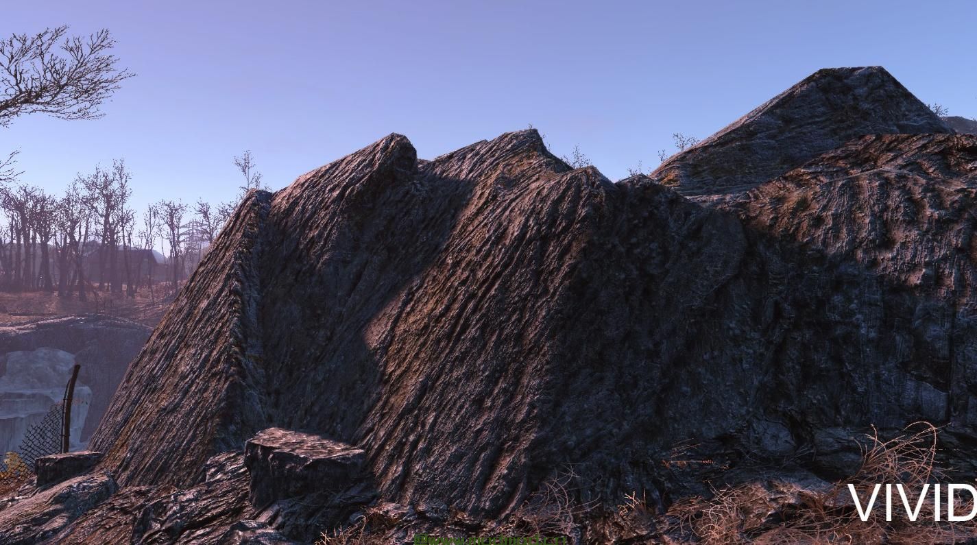 辐射4MOD 生动的辐射 - 岩石 - 高清纹理 - 原始尺寸 - 较低的分辨率