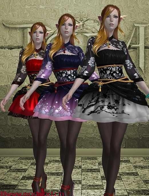 上古卷轴5：天际MOD tera online服装narbeleth dress