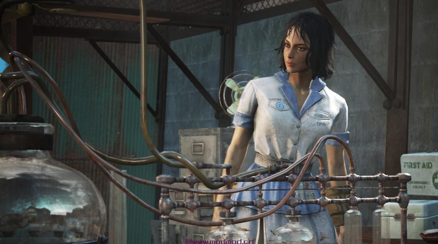 辐射4MOD Commonwealth Mini Dresses Vanilla-CBBE-JB